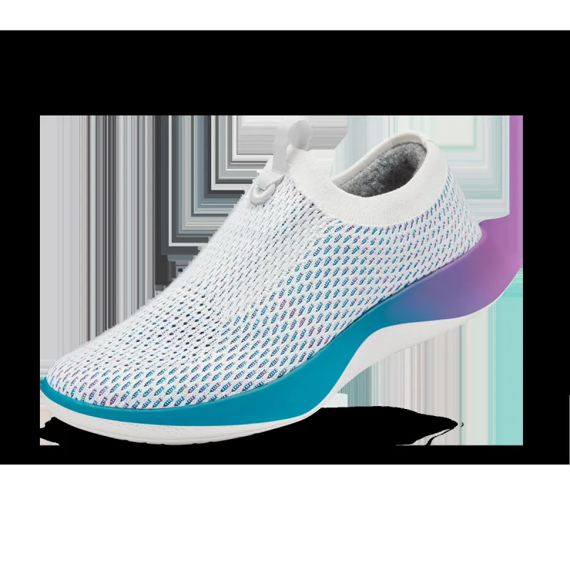 Women's Tree Dasher Relay - Blizzard (Thrive Teal/Lux Purple Sole) sold by allbirds