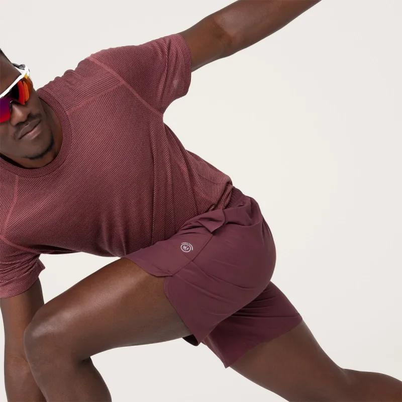 Men's Natural Run Short - Hazy Burgundy sold by allbirds