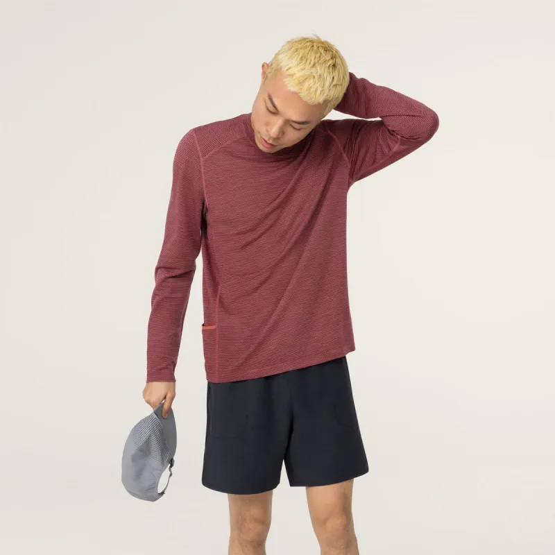 Men's Natural Run Long Sleeve Tee - Hazy Sienna sold by allbirds