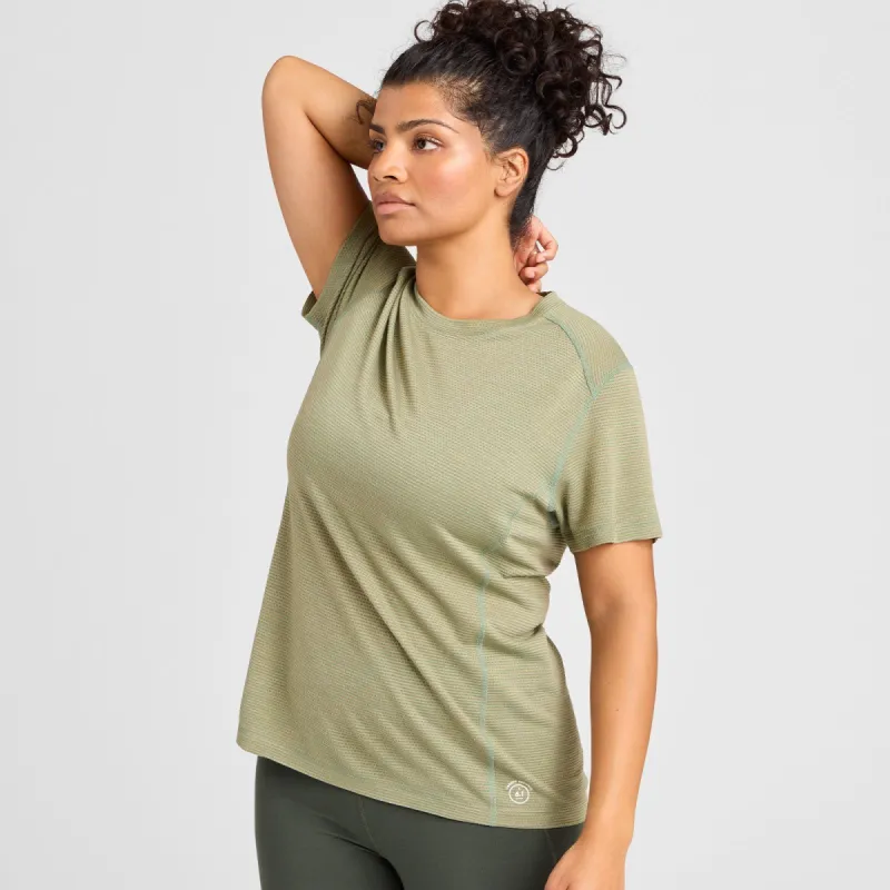 Women's Natural Run Tee - Hazy Cargo sold by allbirds