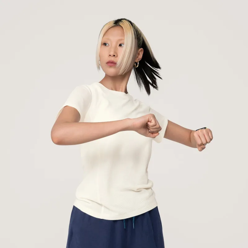 Women's Natural Run Tee - Natural White sold by allbirds