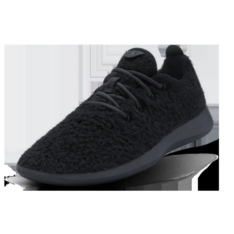 Women's Wool Runner Fluffs - Natural Black (Black Sole) sold by allbirds