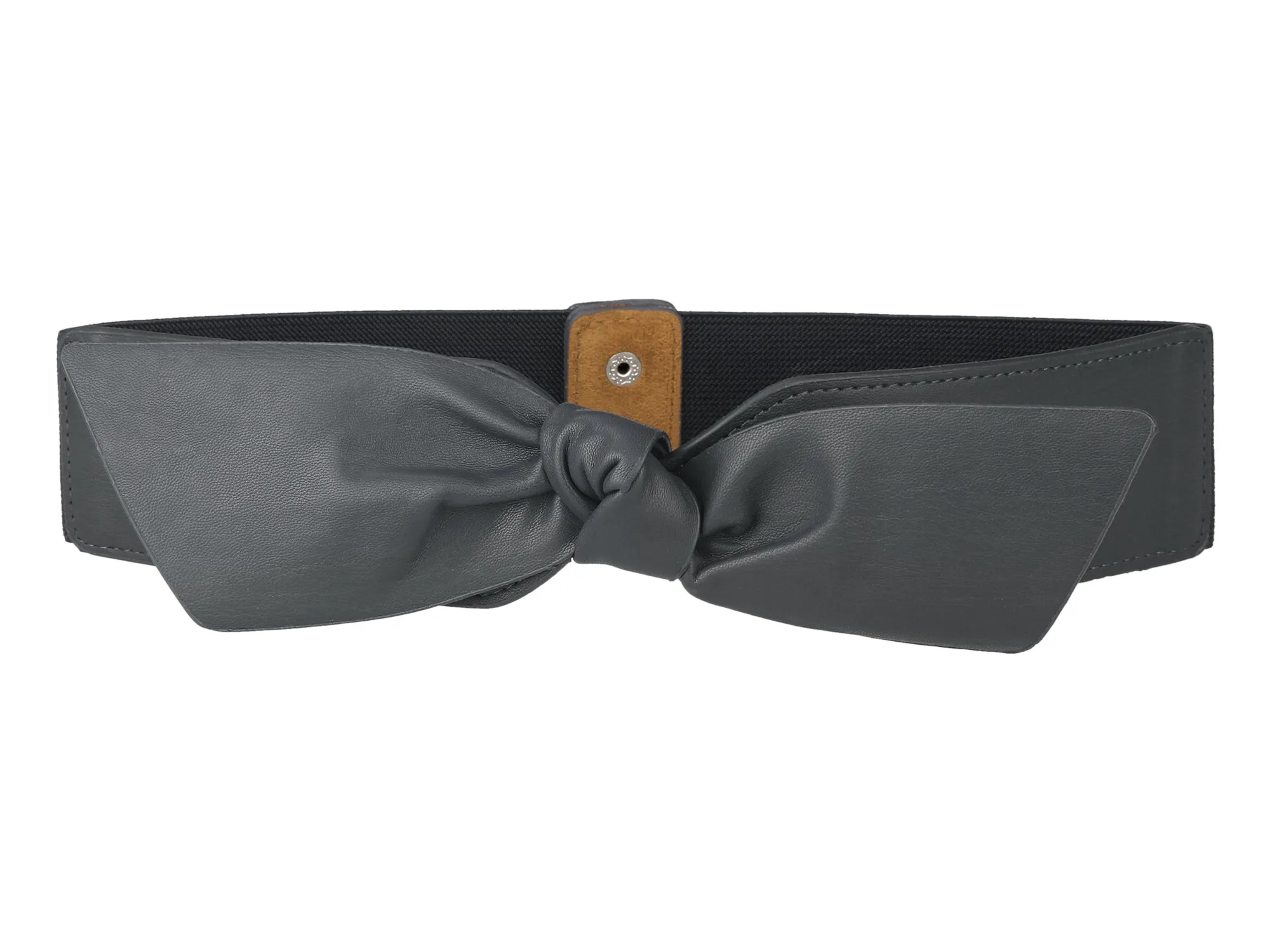 Women Wide Elastic Waist Bow Knot Belts Snap Button sold by Allegra K product image thumbnail 5