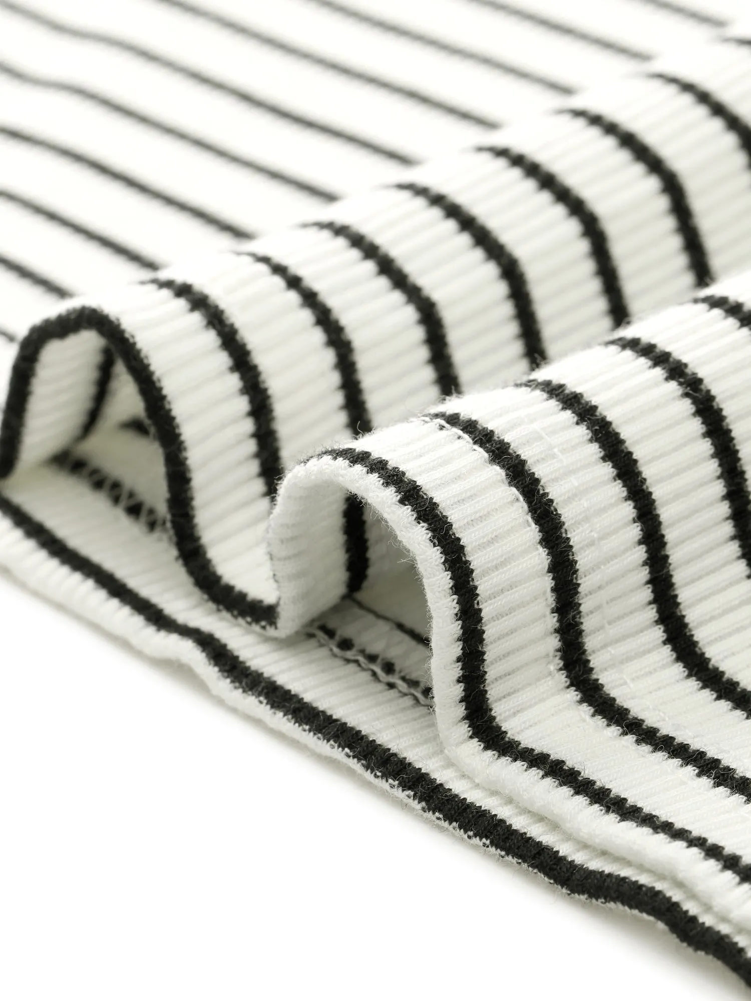 Stripe Stretch Scoop Neck Long Sleeve Casual Basic Top sold by Allegra K product image thumbnail 4