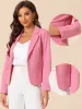 Business Blazer Open Front Office Casual Work Crop Suit Jacket sold by Allegra K