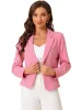 Business Blazer Open Front Office Casual Work Crop Suit Jacket sold by Allegra K
