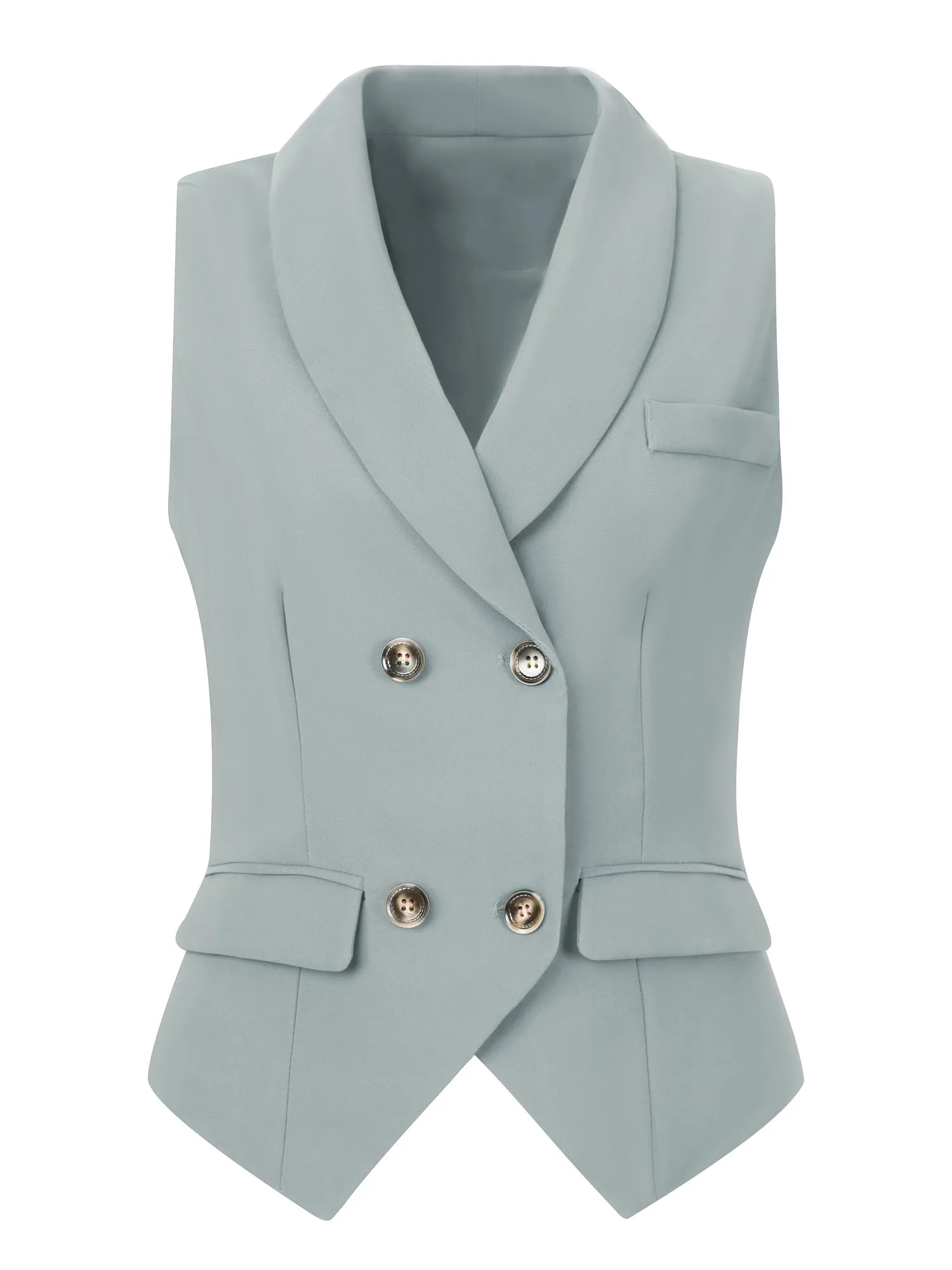 Waistcoat Lapel Collar Dressy Versatile Racerback Suit Vest sold by Allegra K product image thumbnail 5