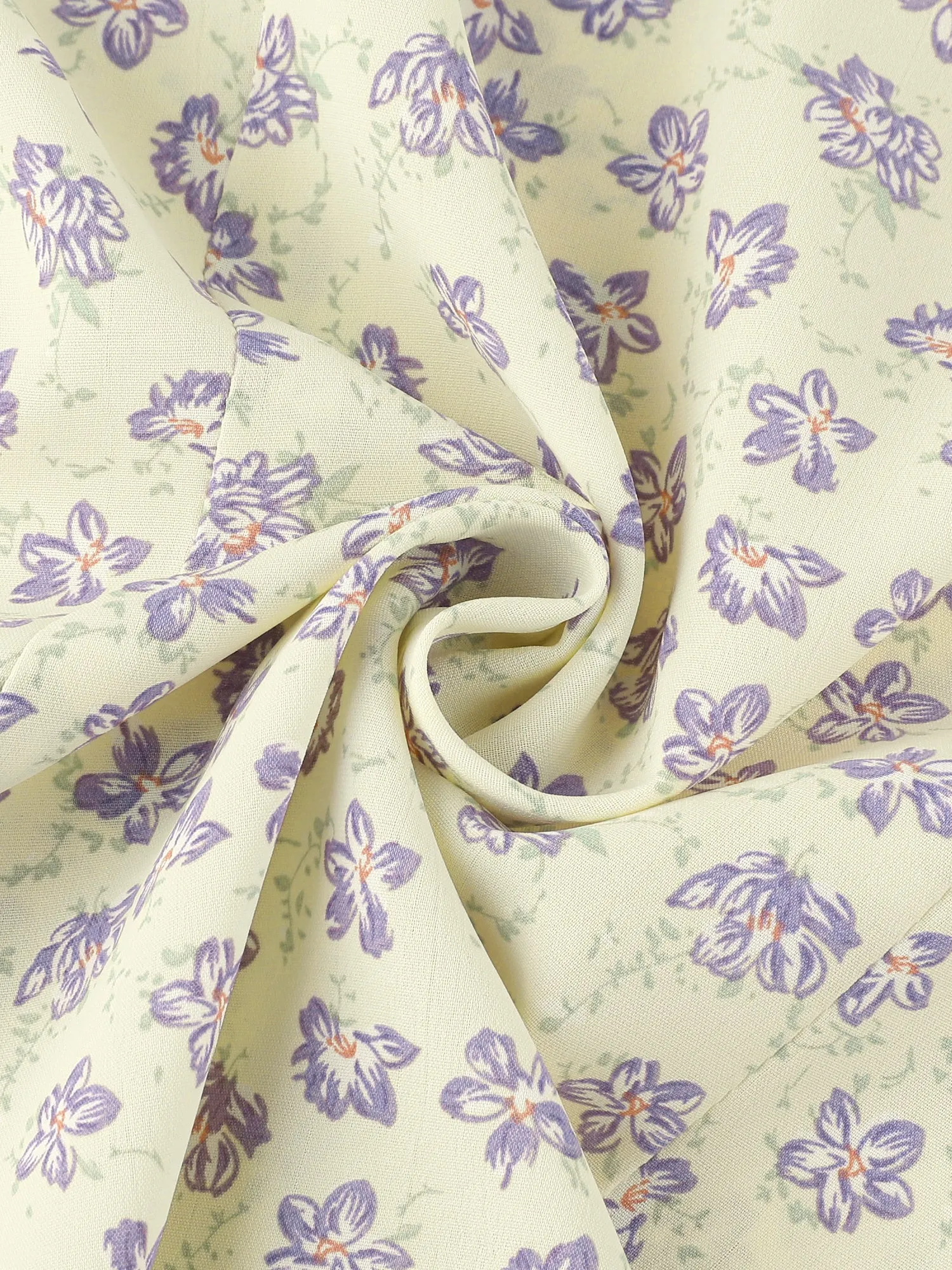 Button Down Tops 1950s Peter Pan Collar Floral Blouse sold by Allegra K product image thumbnail 4