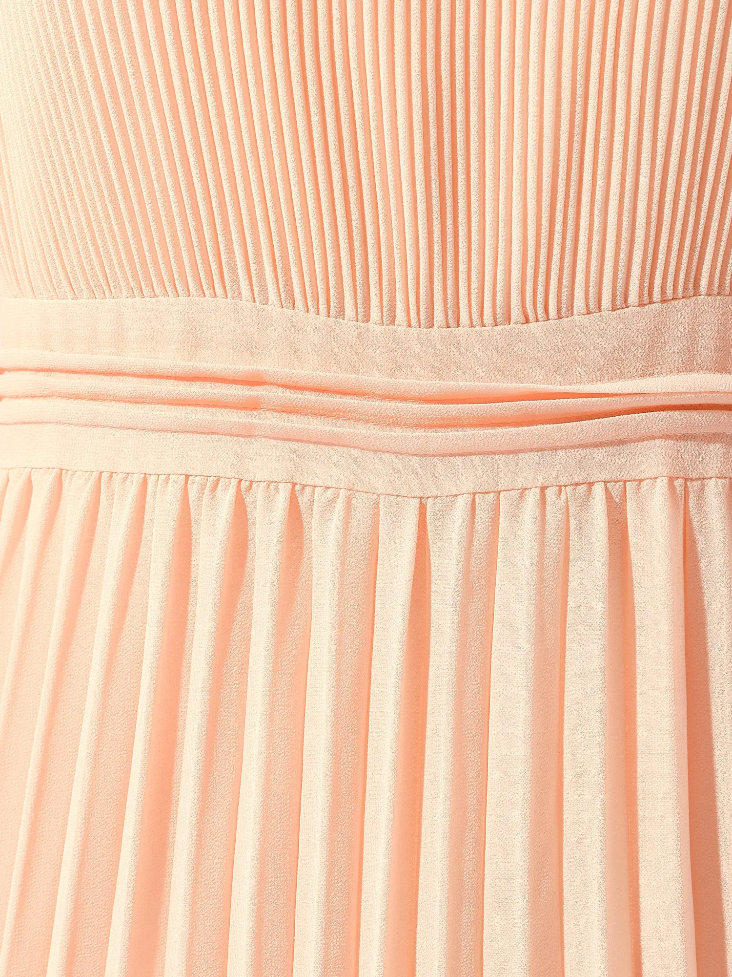 Pleated High Waist Zip Back Scoop Neck Sleeveless Flowy Midi Dress sold by Allegra K product image thumbnail 4