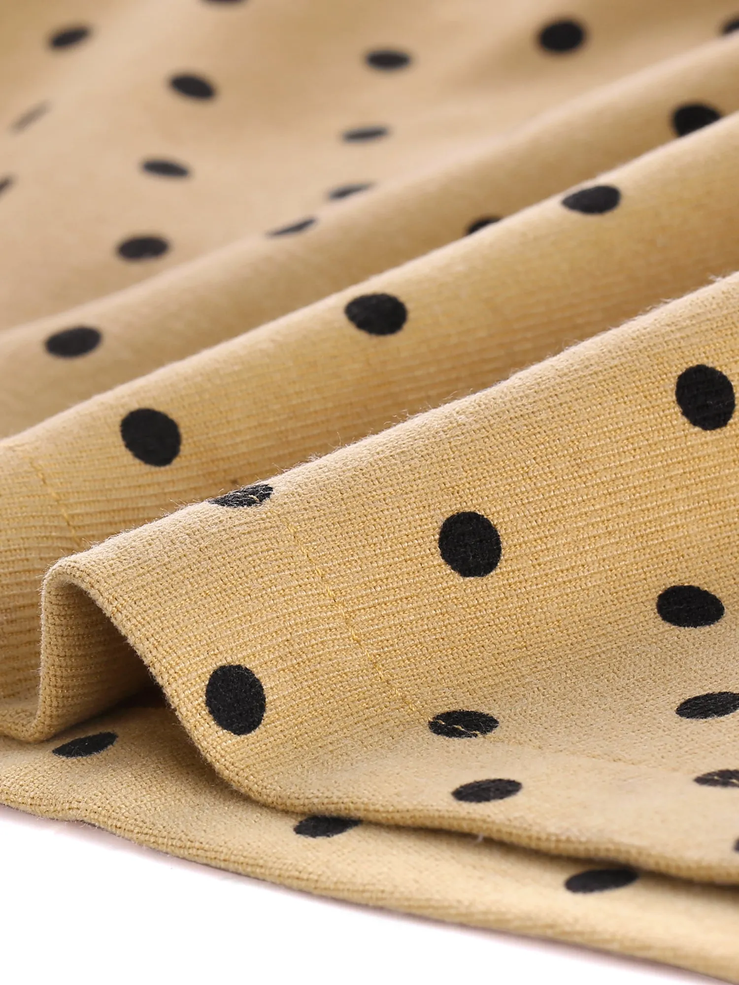 Polka Dot Bow Tie Paper Bag Waist Patch Pockets Mini Short Skirt sold by Allegra K product image thumbnail 5