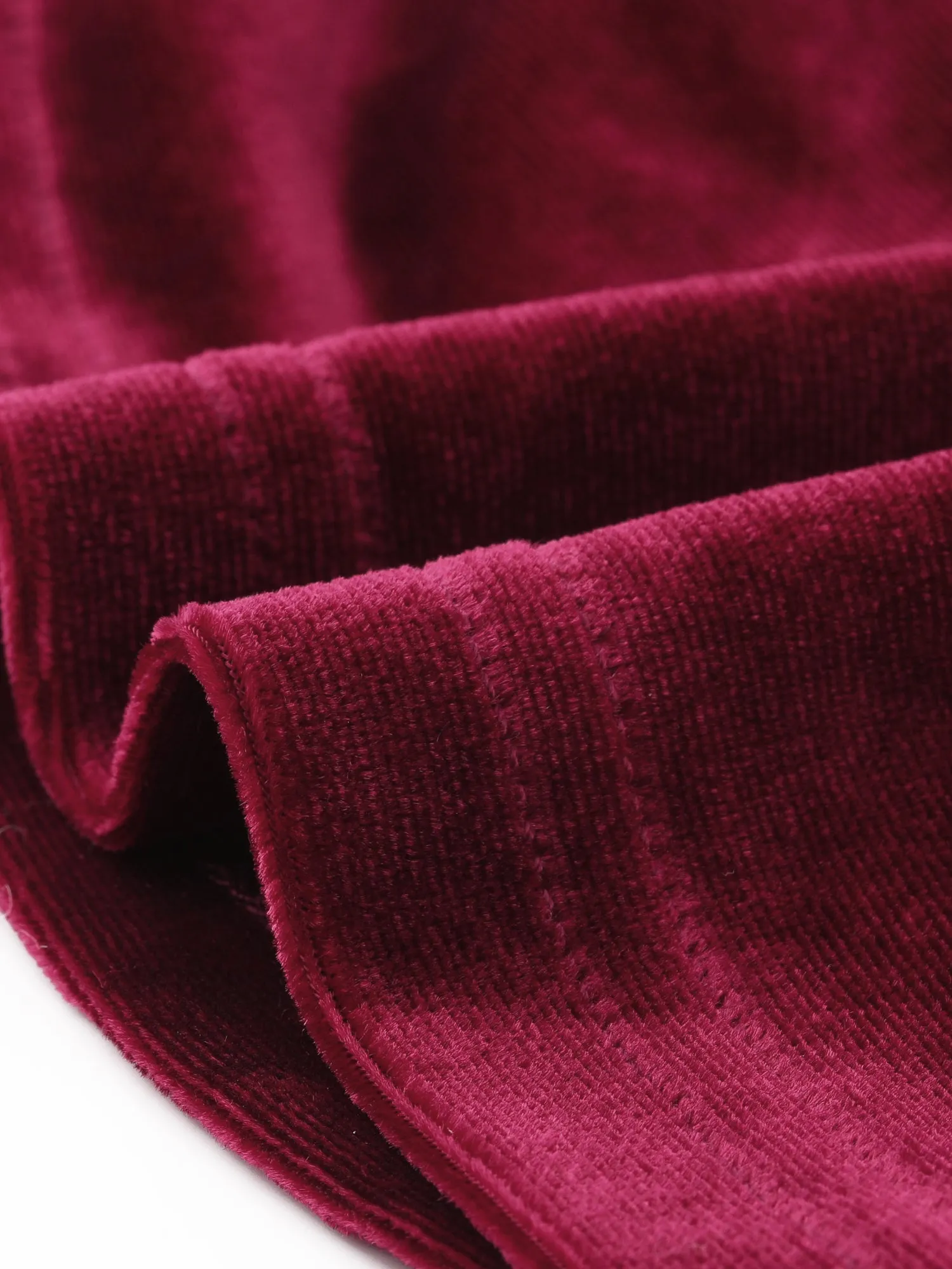 Solid Velvet Party Bodycon Mini Ruched Skirt sold by Allegra K product image thumbnail 5