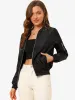 Windbreaker Pockets Casual Lightweight Zip Up Bomber Jacket sold by Allegra K