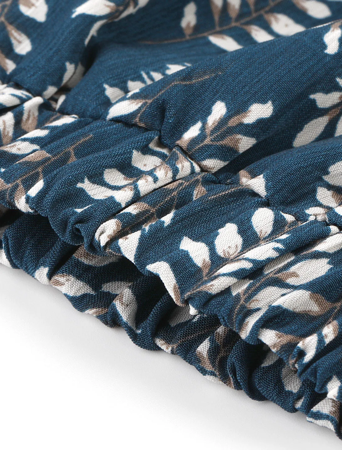 Floral Elastic Waist Side Pockets Palazzo Lounge Pants sold by Allegra K product image thumbnail 5