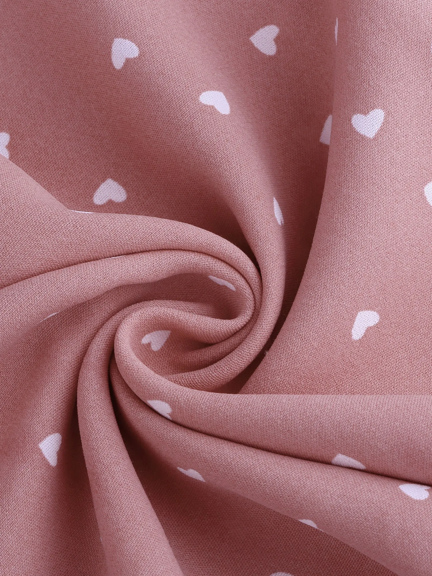 Flutter Sleeve Keyhole Back Ruffle Trim Heart Print Summer Dress sold by Allegra K product image thumbnail 5