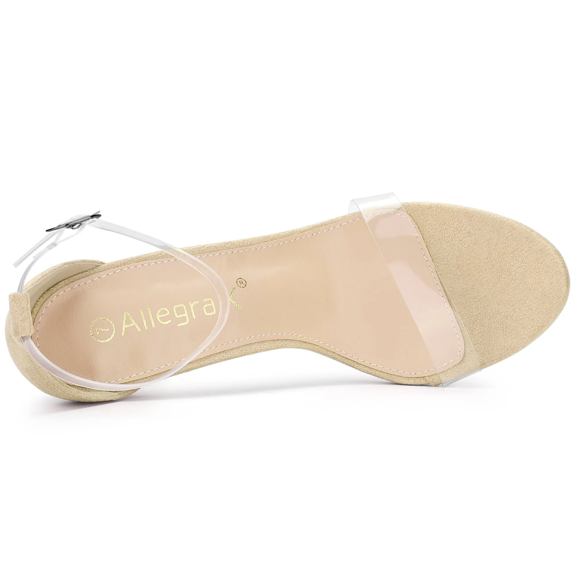 Open Toe Clear Ankle Strap Stiletto Heel Sandals sold by Allegra K product image thumbnail 5