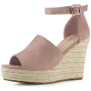 Espadrilles Platform Heel Wedges Sandals sold by Allegra K