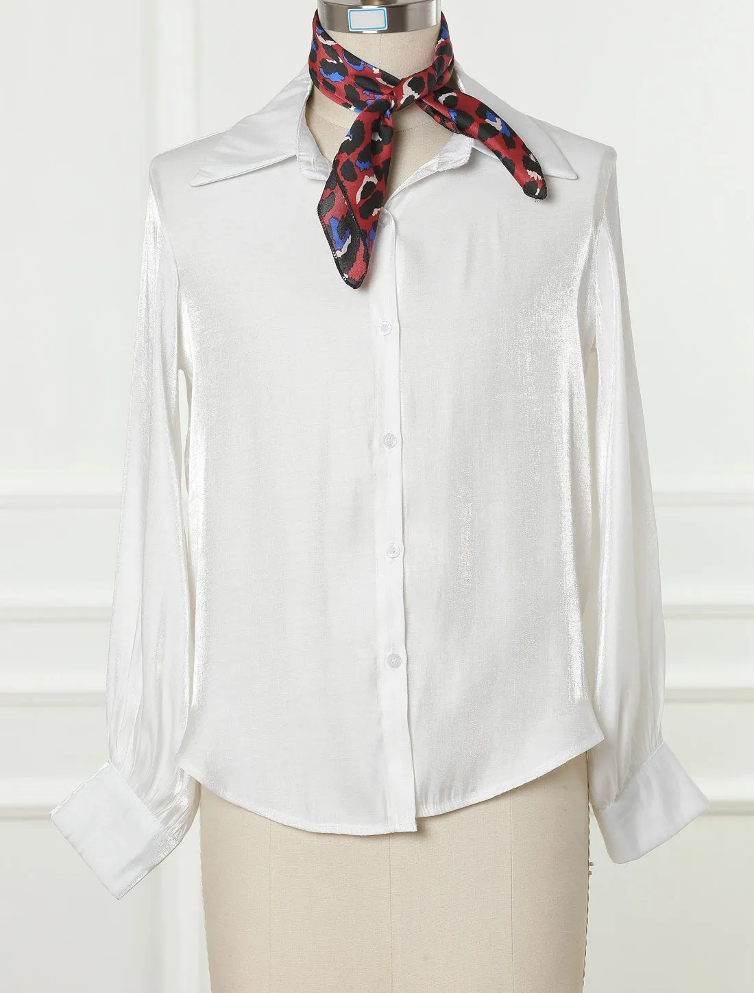 Colorful Leopard Print Square Neck Scarf Handkerchief Bandana sold by Allegra K product image thumbnail 2