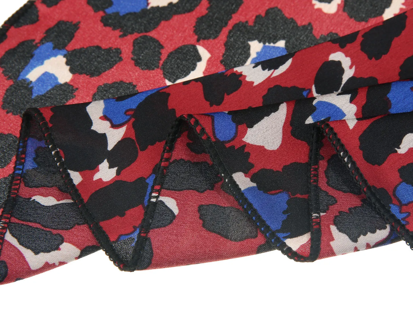 Colorful Leopard Print Square Neck Scarf Handkerchief Bandana sold by Allegra K product image thumbnail 5