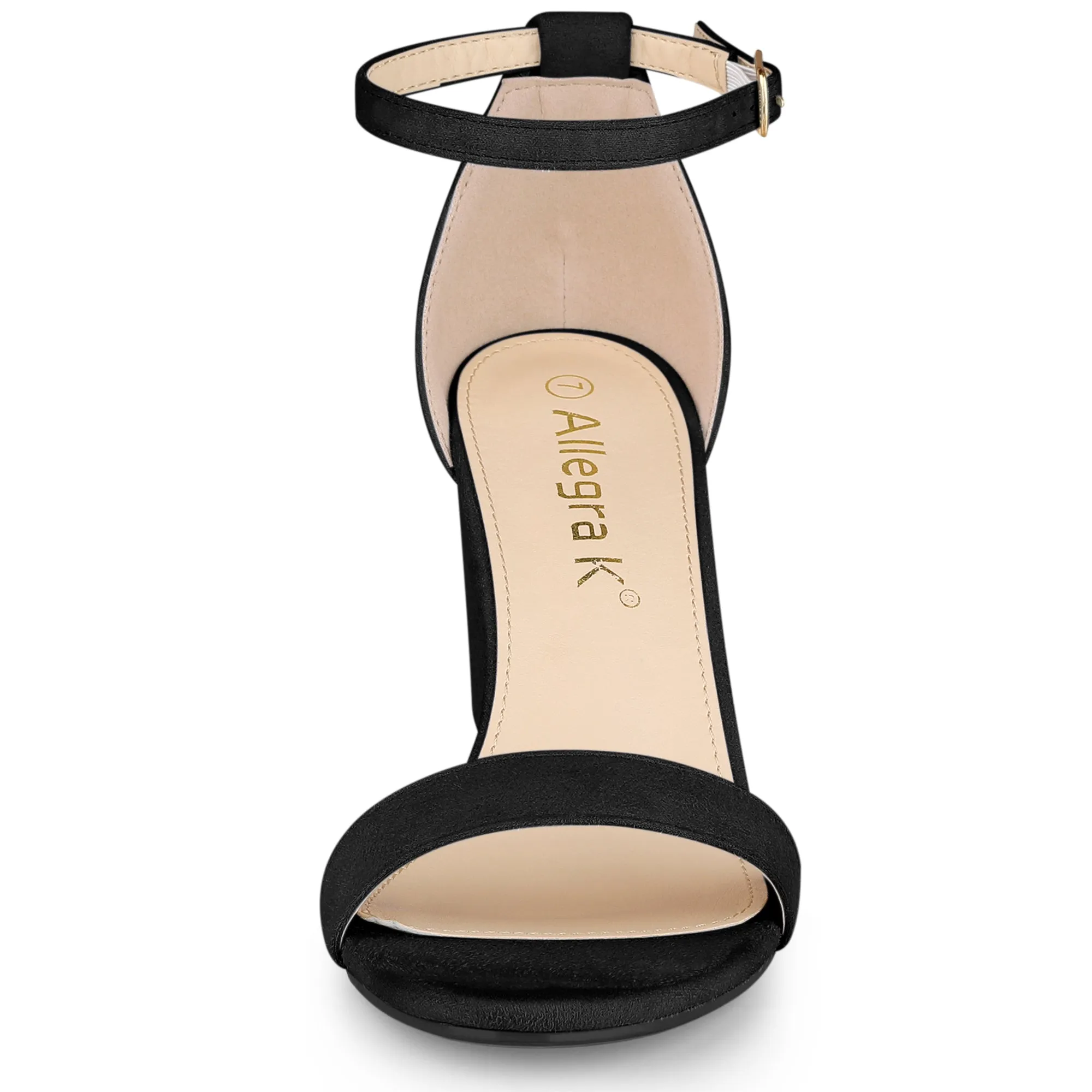 Women's Buckle Ankle Strap High Chunky Heels Sandals sold by Allegra K product image thumbnail 3