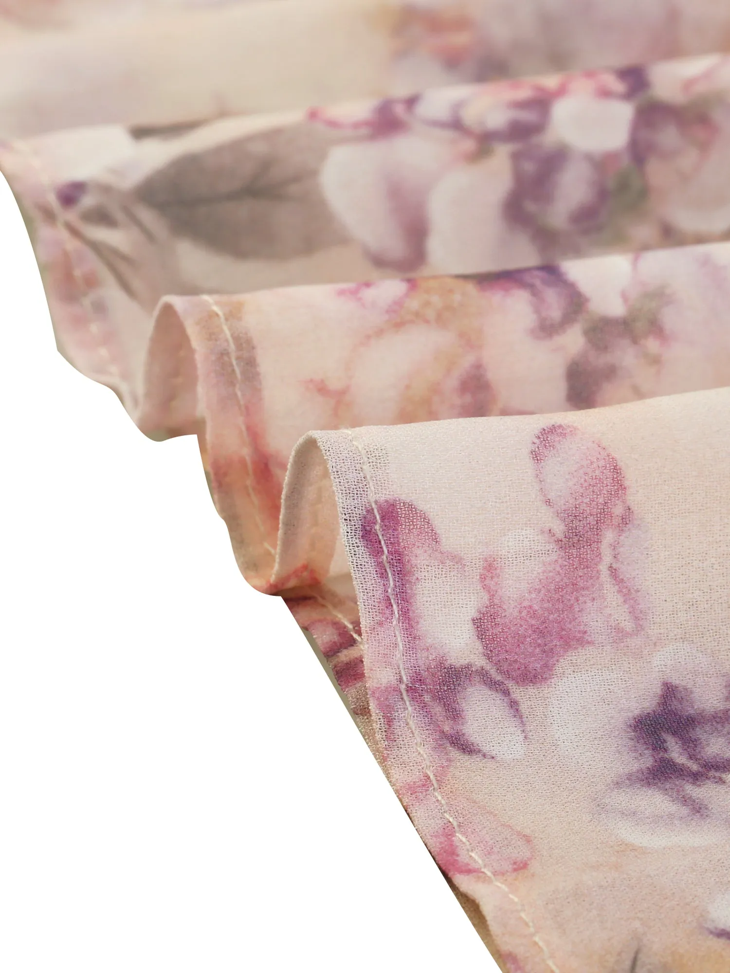 Floral Spaghatti Straps Sweetheart Neck Ruffed Hem Casual Dress sold by Allegra K product image thumbnail 4