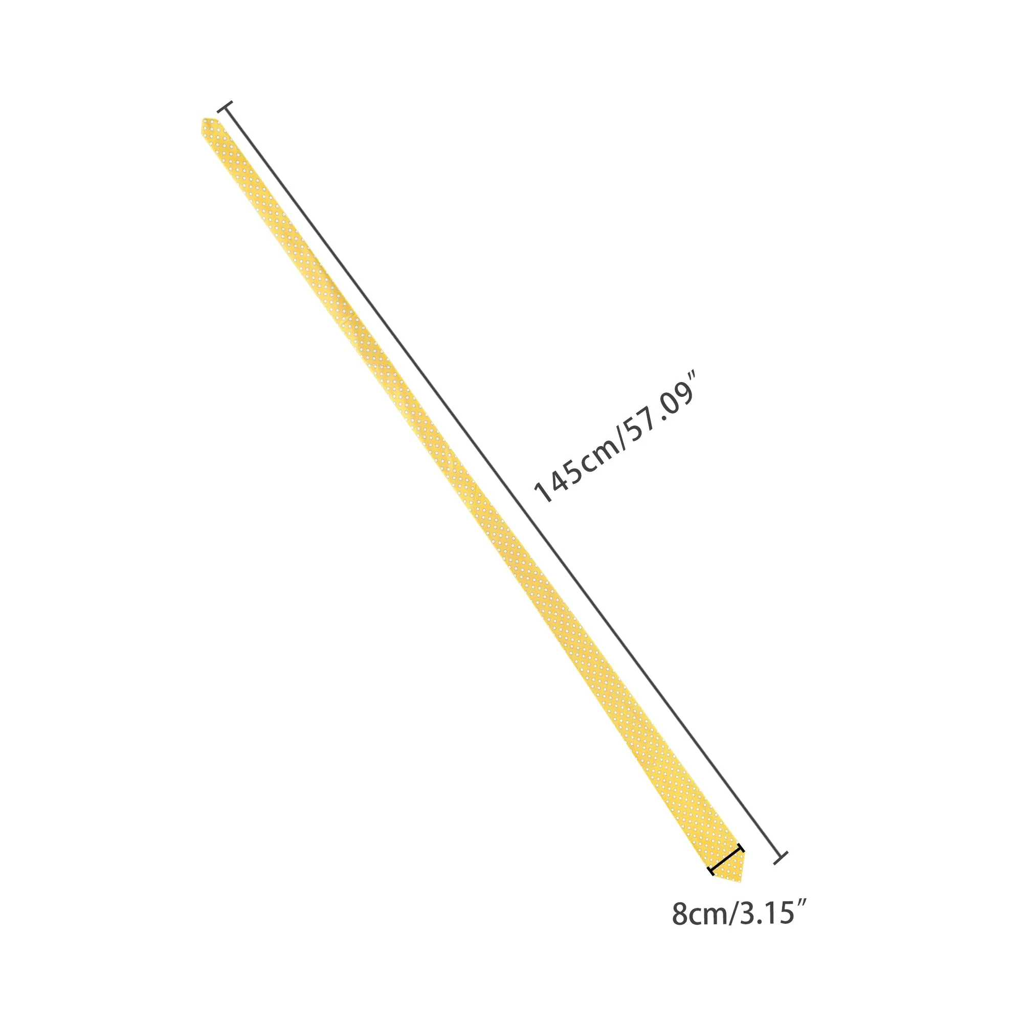 Self Tied Polka Dots Wide Business Formal Necktie Wedding Ties sold by Allegra K product image thumbnail 4