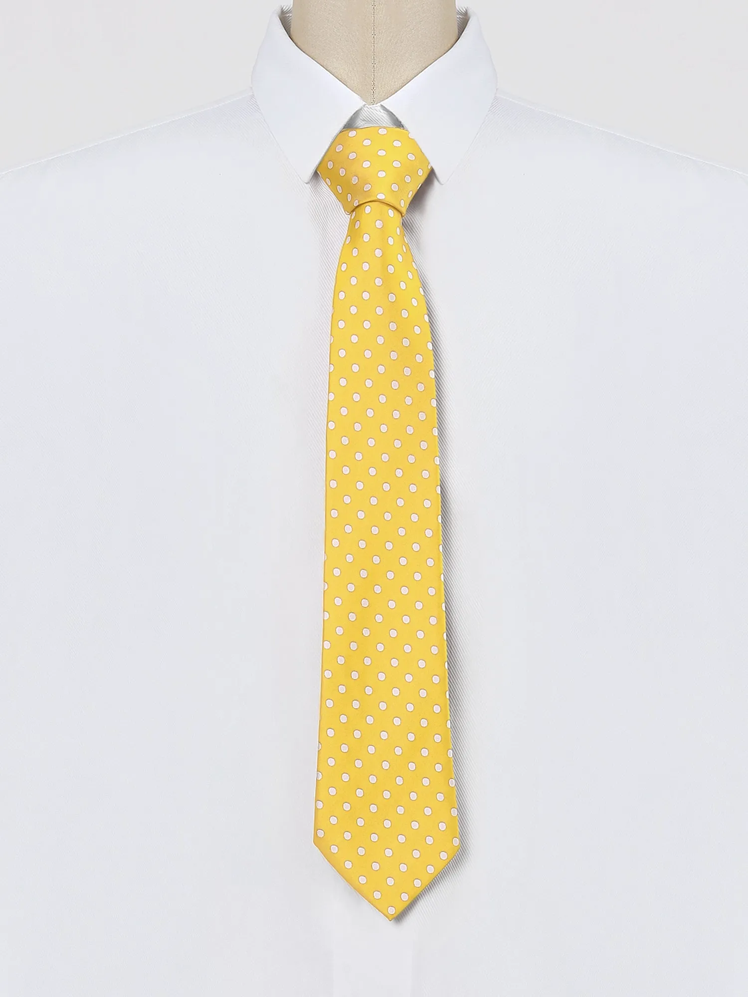 Self Tied Polka Dots Wide Business Formal Necktie Wedding Ties sold by Allegra K product image thumbnail 2