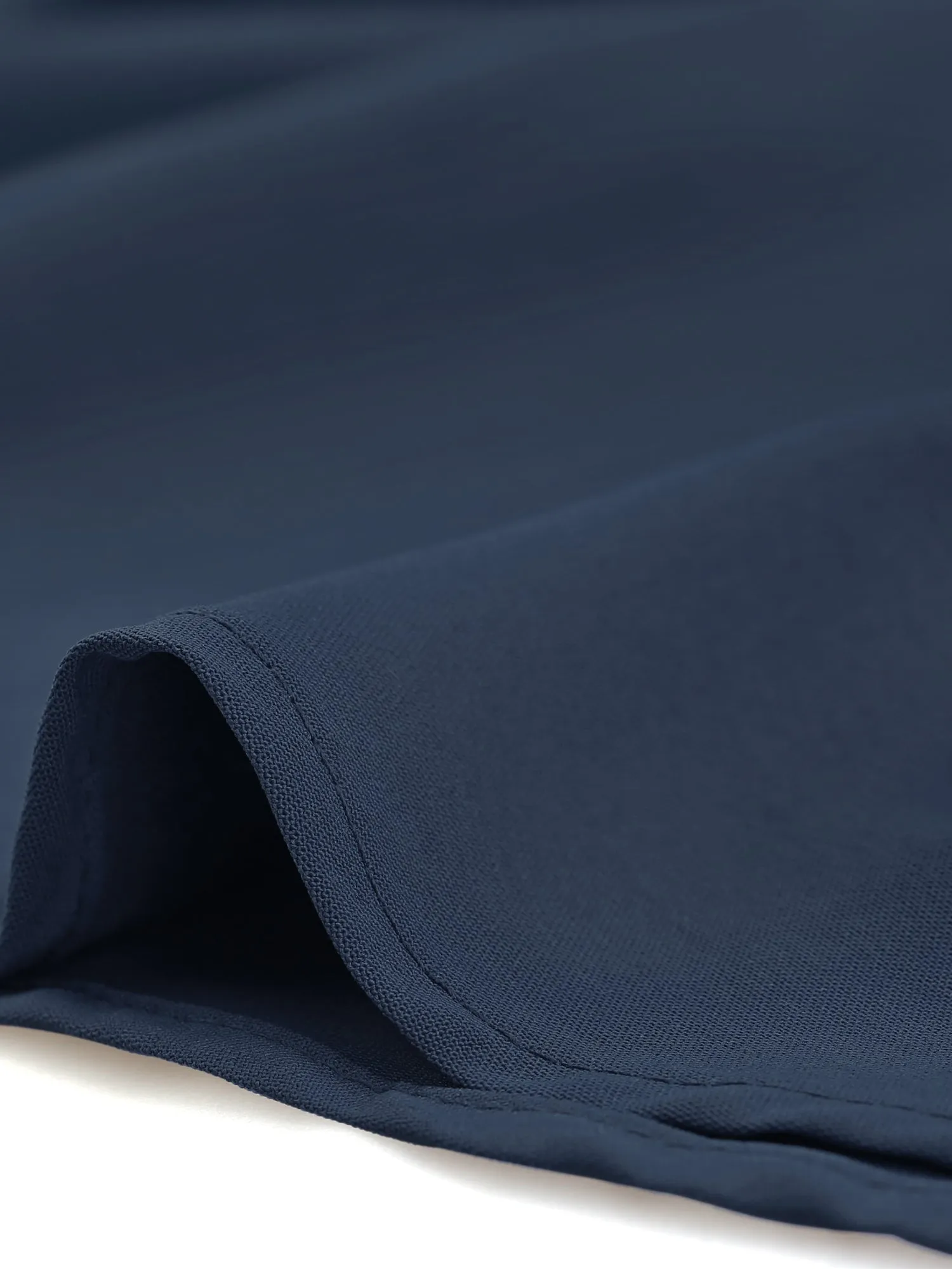 Long Sleeve V Neck Irregular Hem Belted Peplum Blouse sold by Allegra K product image thumbnail 4