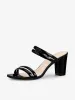 TPU Clear Strappy Slide Mule Block Heel Sandal sold by Allegra K