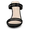 TPU Clear Strappy Slide Mule Block Heel Sandal sold by Allegra K