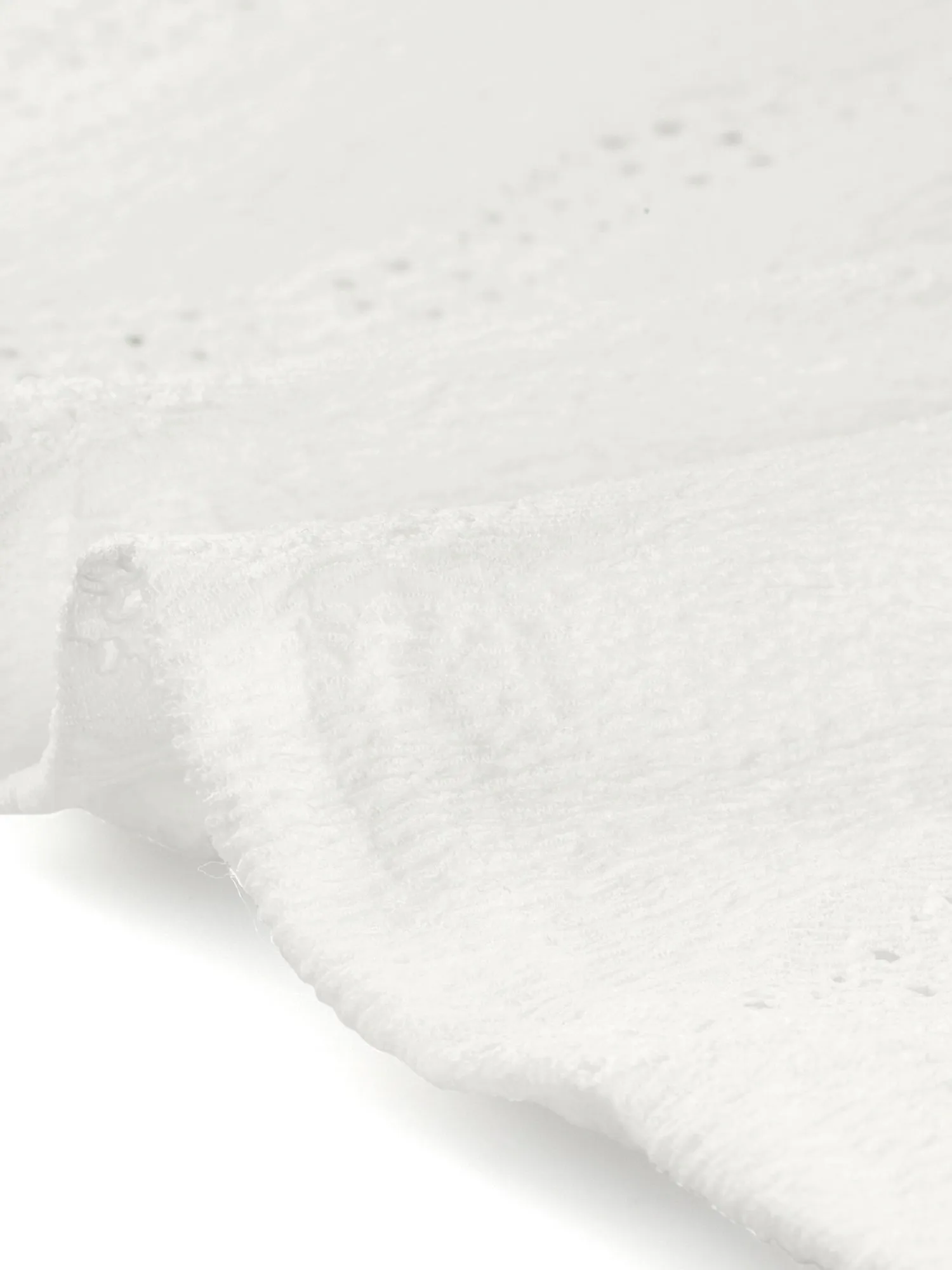 Eyelet Mock Neck Puff Sleeve Ruffle Textured Blouse sold by Allegra K product image thumbnail 5