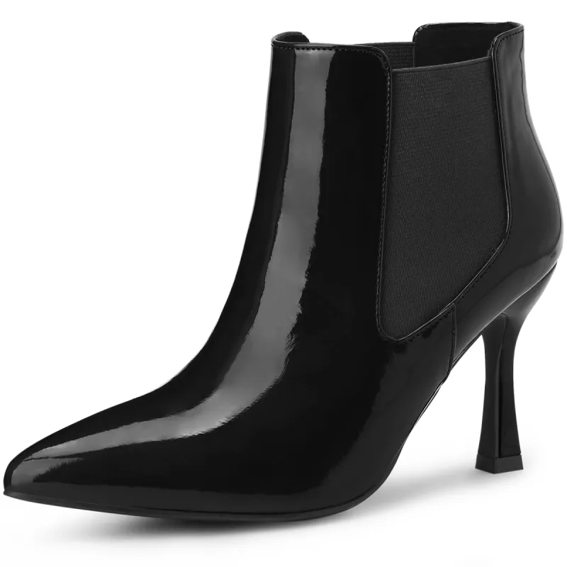 Women's Pointed Toe Stiletto Heels Chelsea Ankle Booties sold by Allegra K