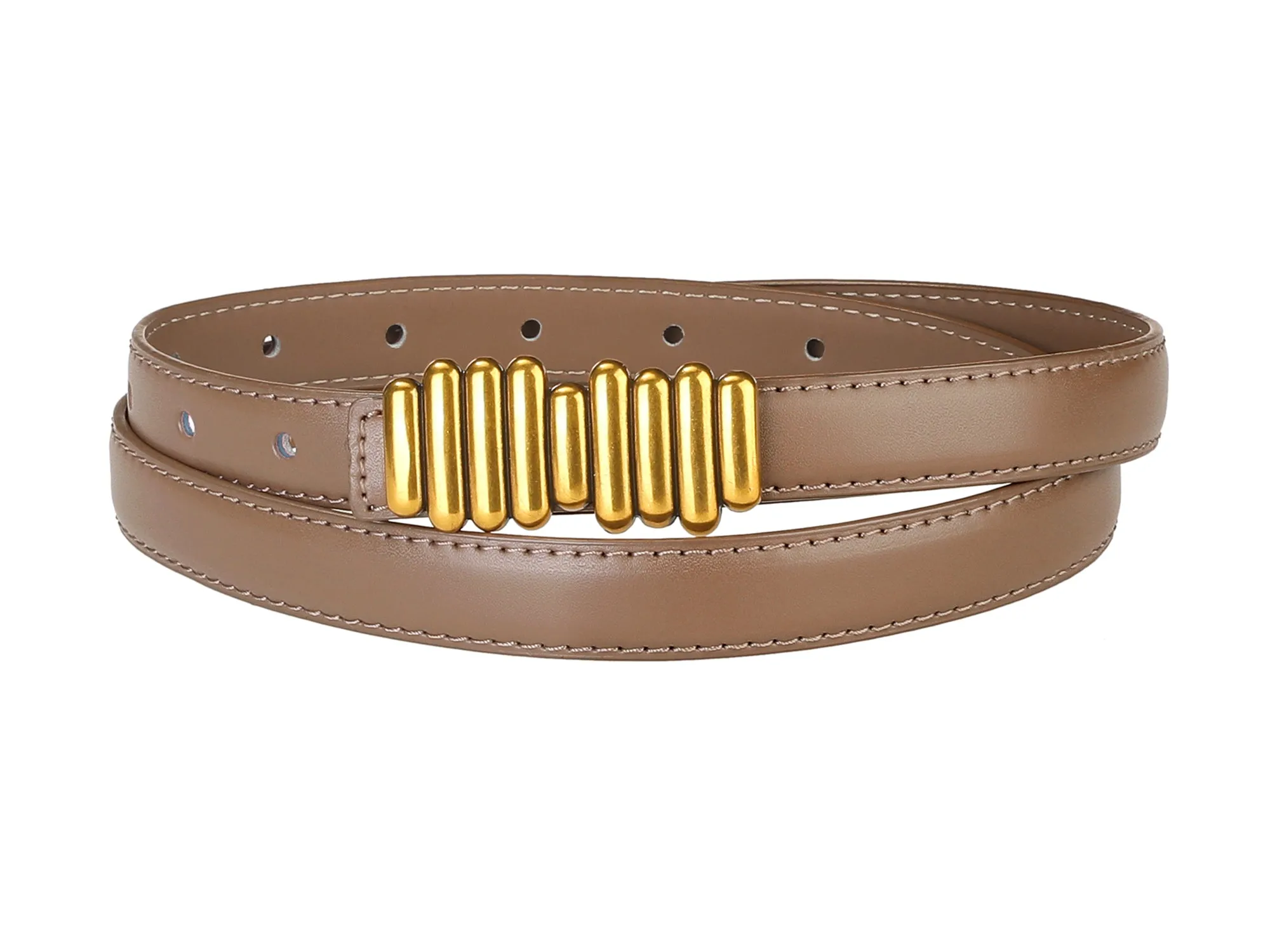 Women's Faux Leather Belts Jeans Dress Thin Waist Belt with Chic Designer Buckle sold by Allegra K product image thumbnail 5