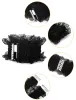 Elastic Fabric Interlocking Buckle Mesh Lace Decor Waist Belt sold by Allegra K