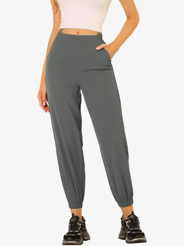 Sweatpants with Pockets Elastic Waist Jogger Casual Sports Pants sold by Allegra K