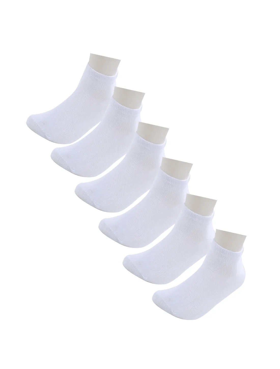 6 Packs Low Cut Solid Color Cotton Athletic Ankle Socks sold by Allegra K product image thumbnail 2