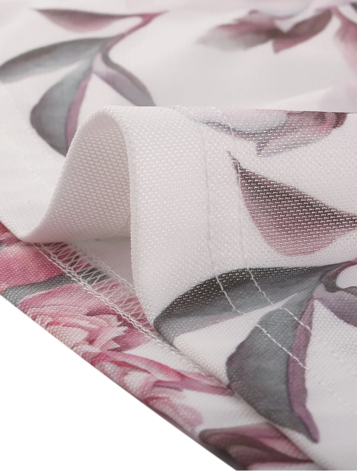 Floral Spaghetti Strap Cami Ruched Side Slit Summer Bodycon Dress sold by Allegra K product image thumbnail 4