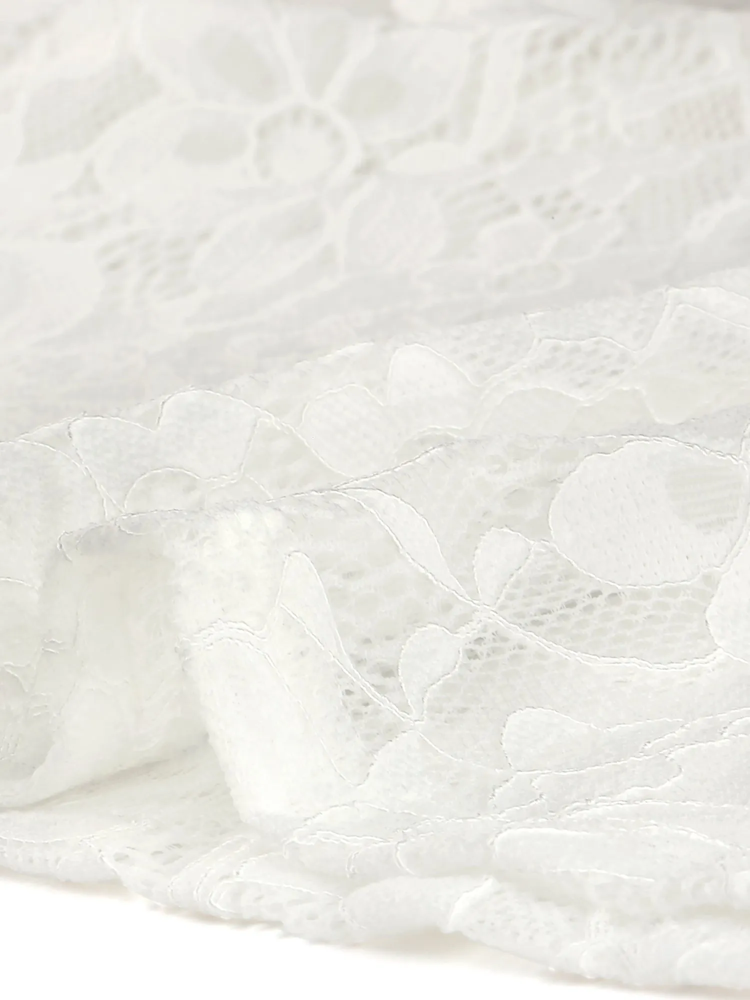 Square Neck Flare 3/4 Sleeve Floral Lace Blouse sold by Allegra K product image thumbnail 5