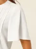V Neck Blouses Dressy Casual Tops Button Down Shirts Business Work Short Sleeve T Shirt sold by Allegra K