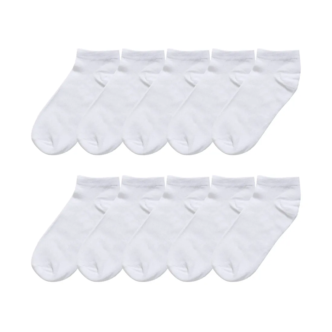 Athletic Low Cut Ankle Socks-Stretch Cuffs Soft 10 Pairs sold by Allegra K