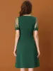 Retro Mesh Short Sleeve Sweetheart Neck 1950s Belted Dress sold by Allegra K