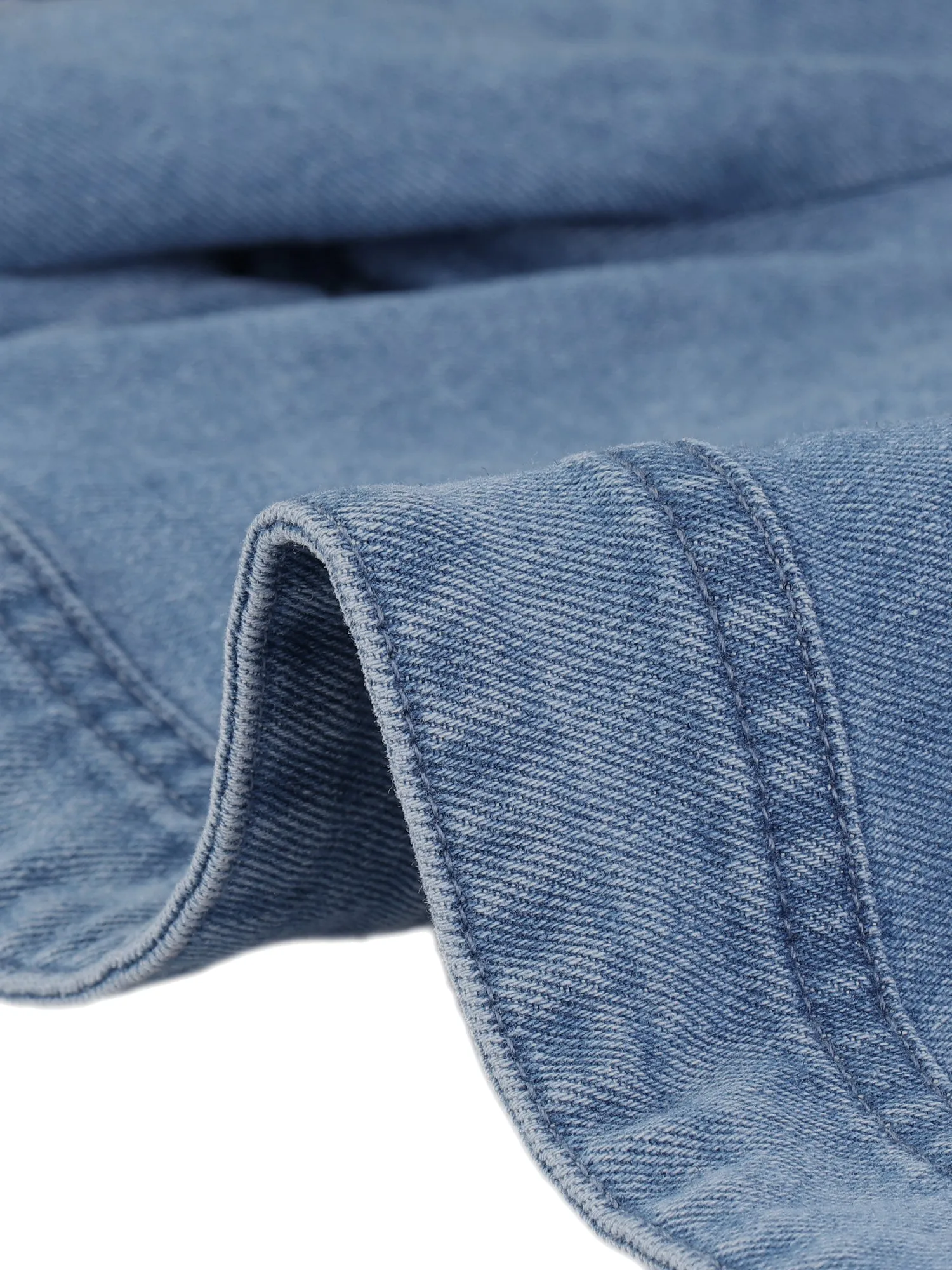 Cropped Denim Short Sleeve Lapel Collar Jean Jacket sold by Allegra K product image thumbnail 5