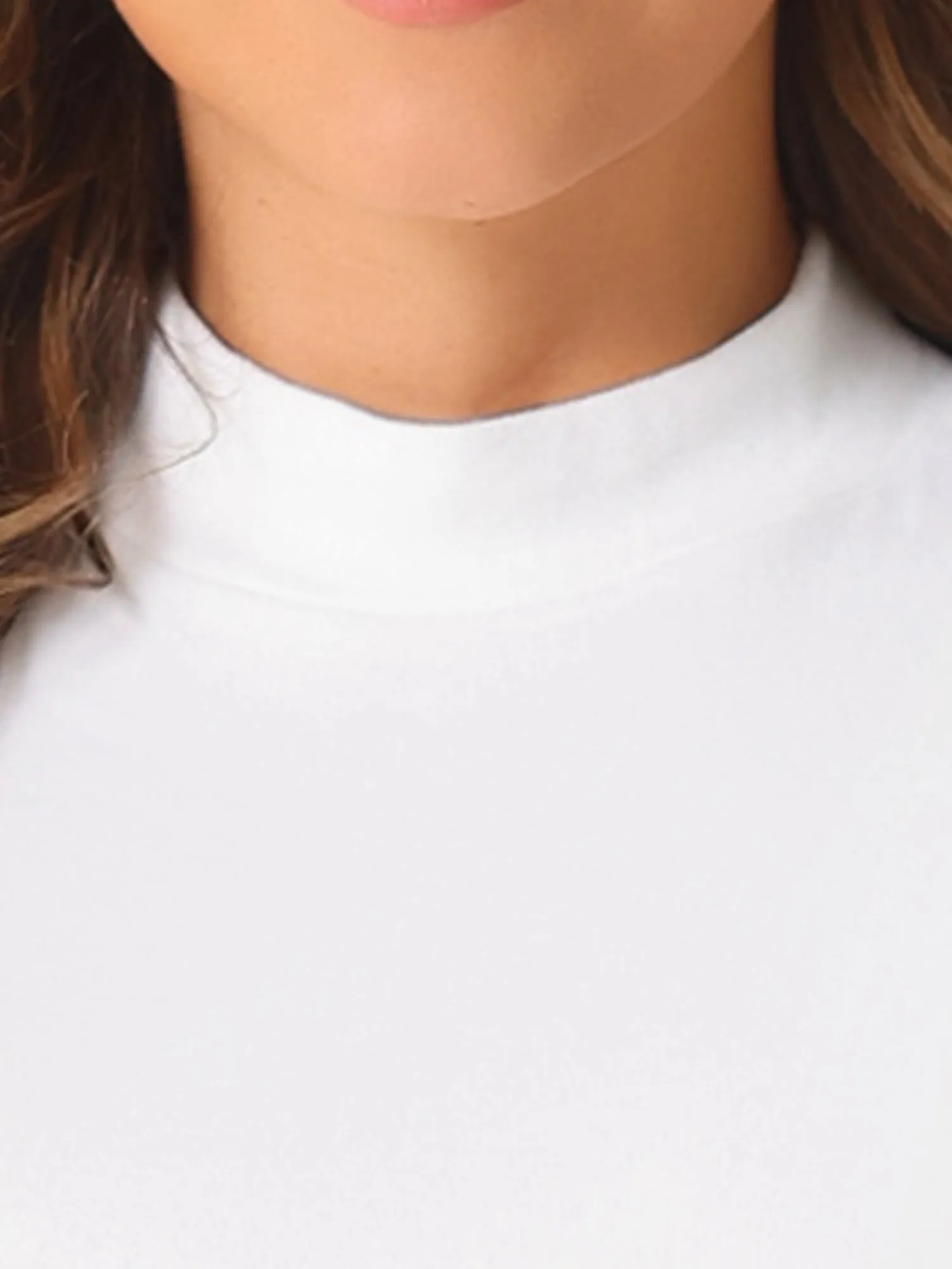 Mock Neck Solid Color Short Sleeves Casual T-shirts sold by Allegra K product image thumbnail 4