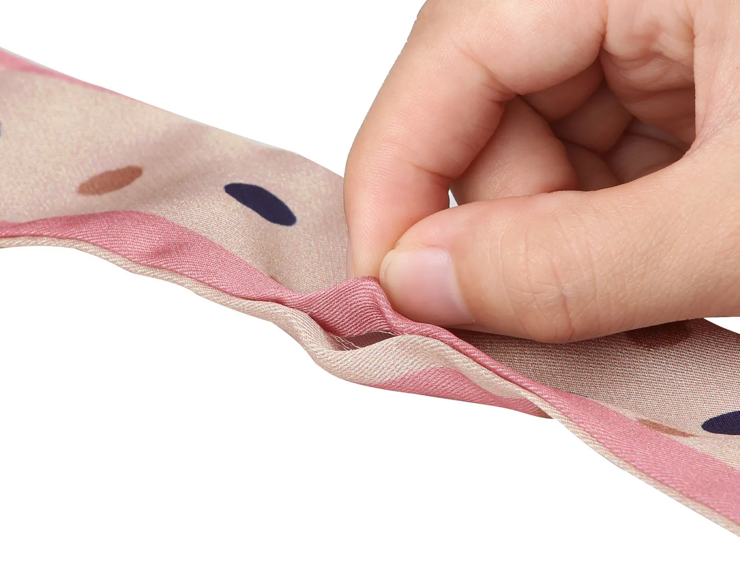 Polka Dot Skinny Scarf Sharp Neck Double-Sided Long Neckerchief sold by Allegra K product image thumbnail 5