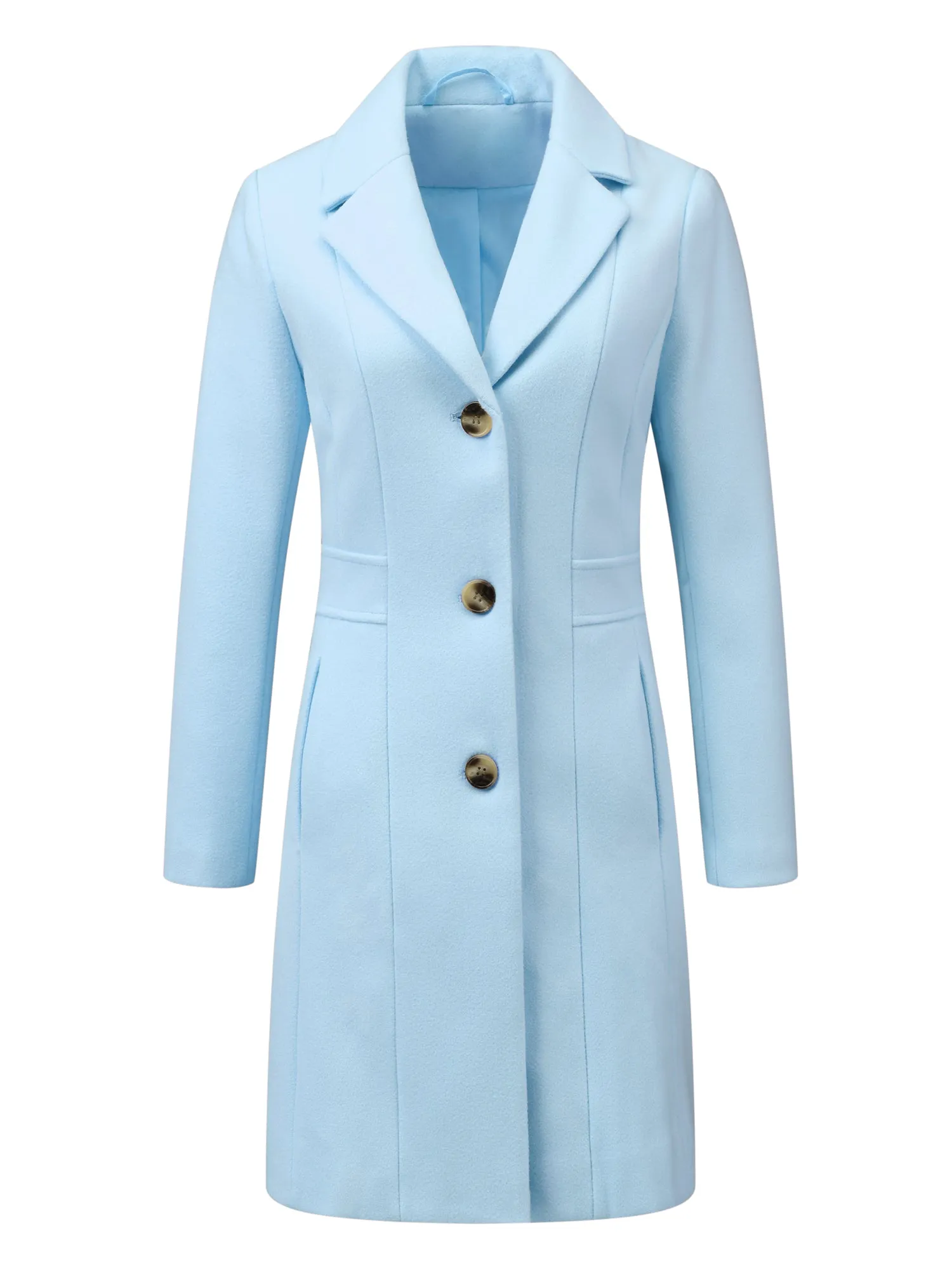 Single Breasted Notched Lapel Outerwear Winter Coats sold by Allegra K product image thumbnail 5