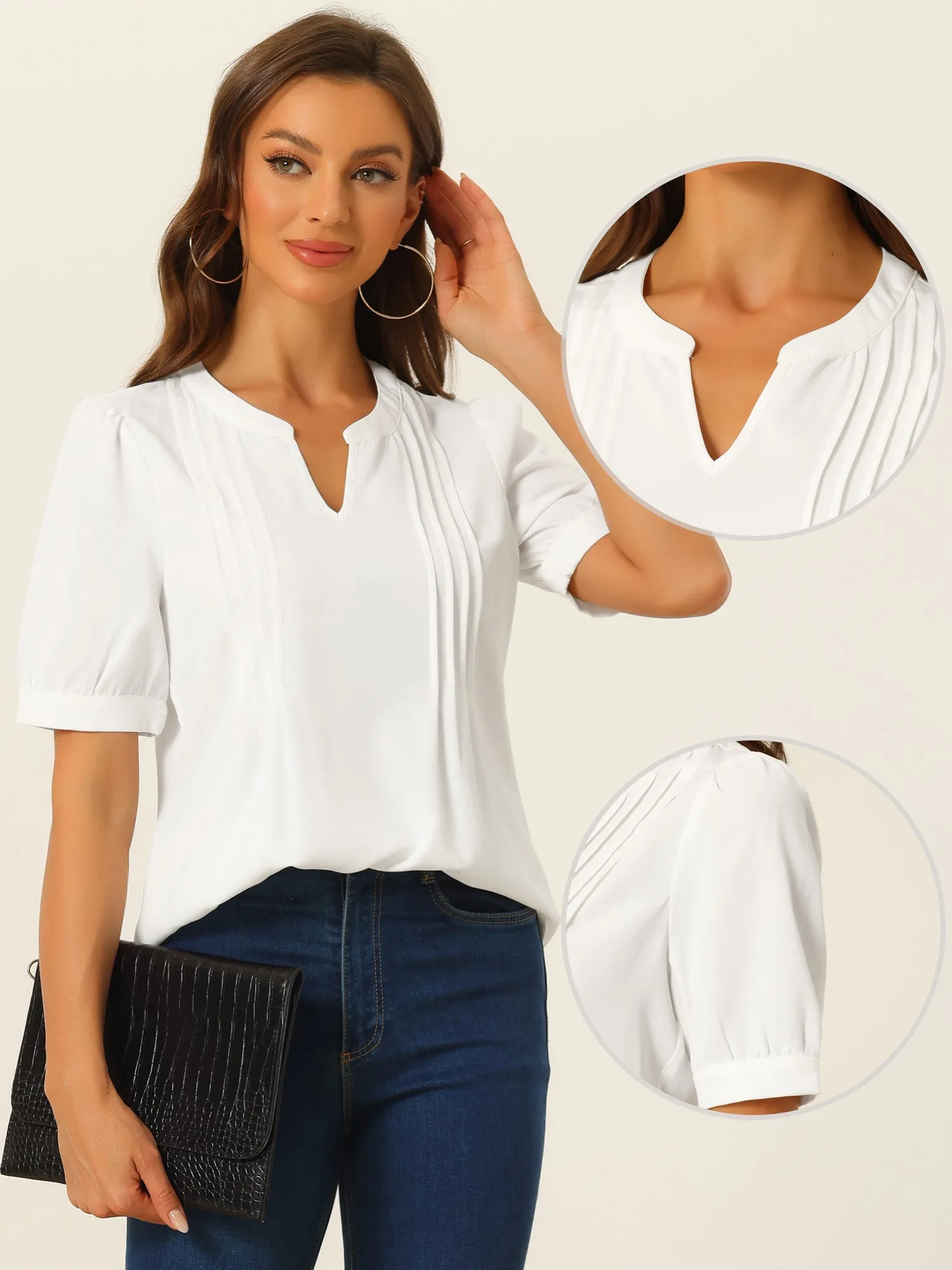 Work Shirt Long Sleeve Casual Business Office Blouse Top sold by Allegra K product image thumbnail 2