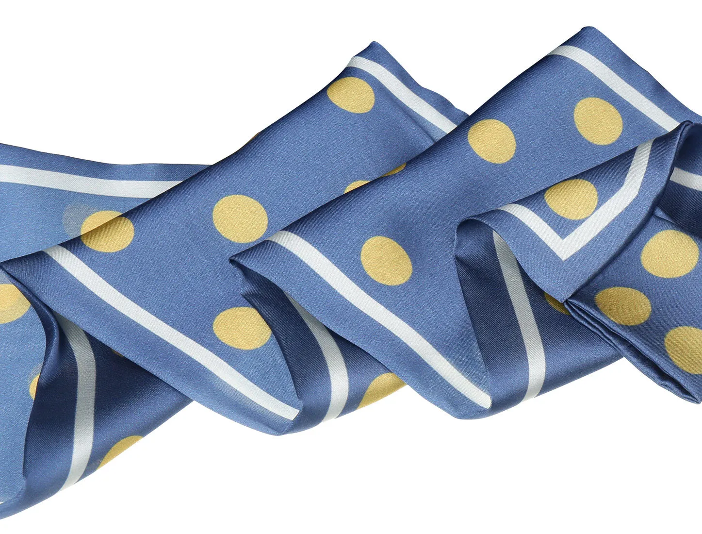 Polka Dot Bevel Small Skinny Scarf Oblique Double-Sided Neckerchief sold by Allegra K product image thumbnail 5