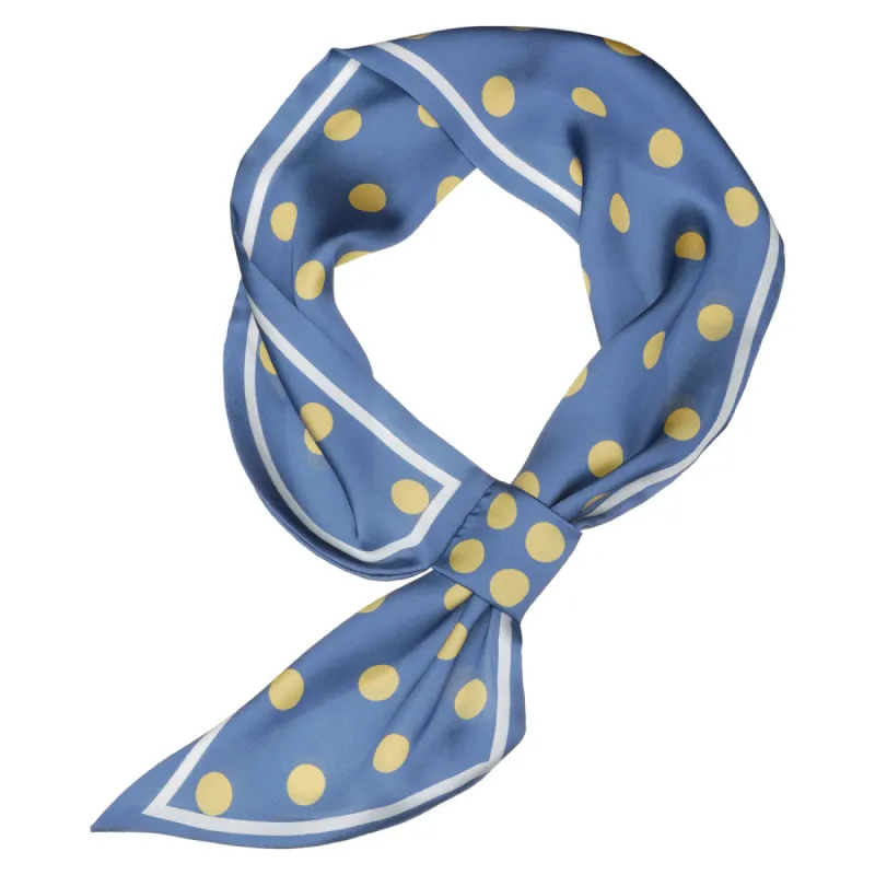 Polka Dot Bevel Small Skinny Scarf Oblique Double-Sided Neckerchief sold by Allegra K