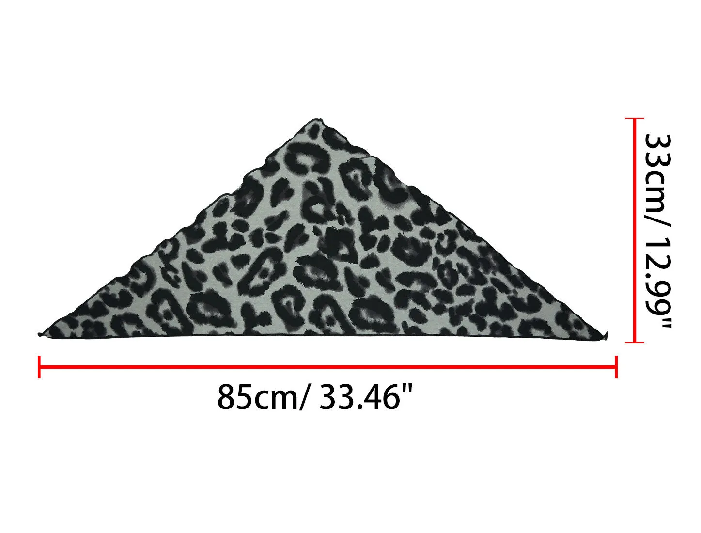 Leopard Print Triangle Neck Scarves Hair Ribbon Chic Neckerchief sold by Allegra K product image thumbnail 3