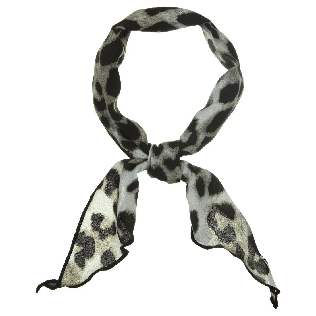 Leopard Print Triangle Neck Scarves Hair Ribbon Chic Neckerchief sold by Allegra K product image thumbnail 5