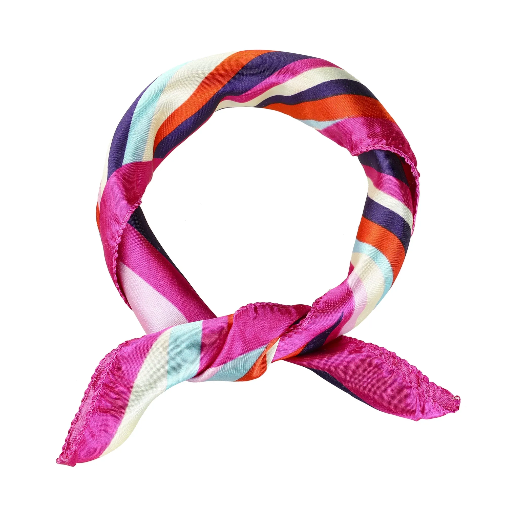 Flower Print Stripe Square Geometry Neck Scarves Kerchief Neckerchief sold by Allegra K
